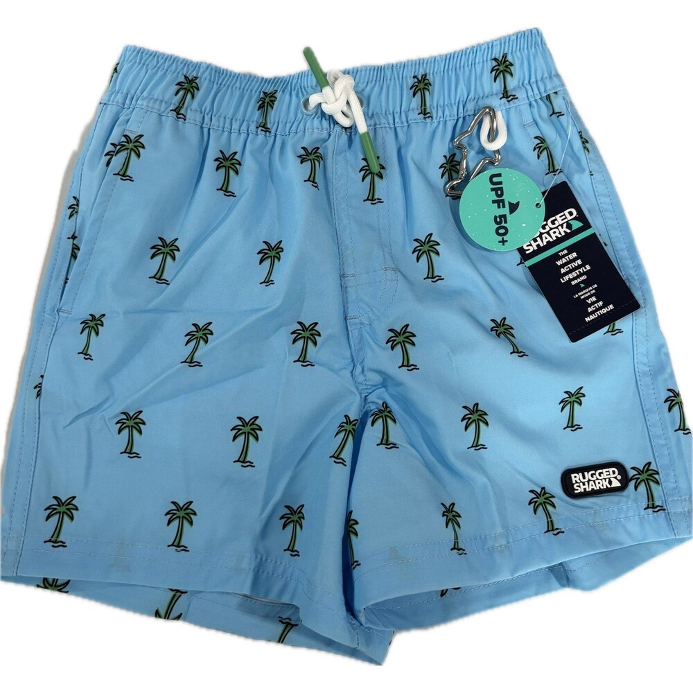 Boys Rugged Shark Swim Shorts Size 4/5 NWT
